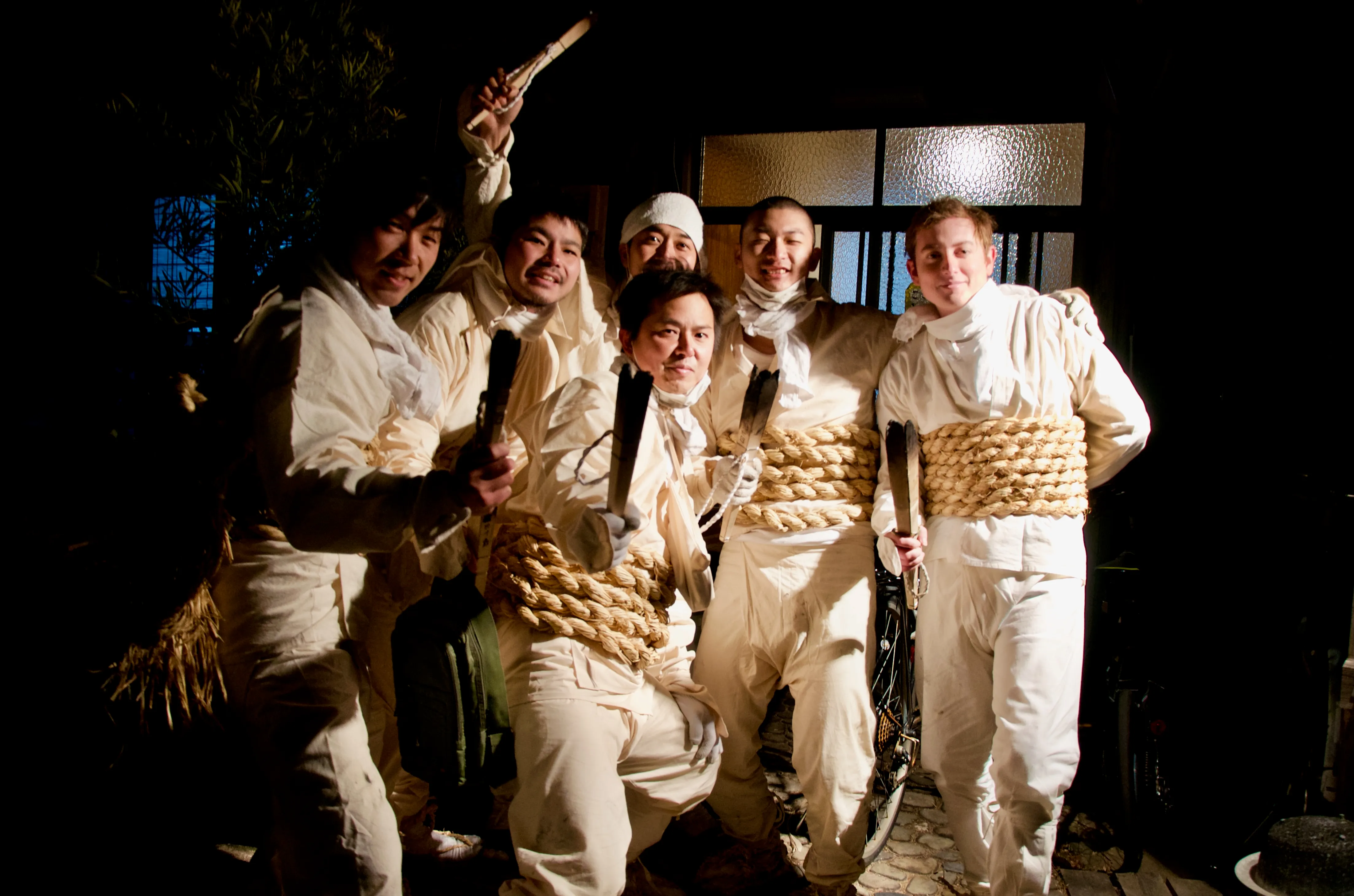 The author and friends after completing the Oto Matsuri.